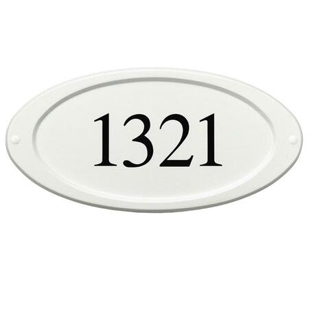 SPECIAL LITE PRODUCTS Classic Address Plaque, White SAP-4180-WH